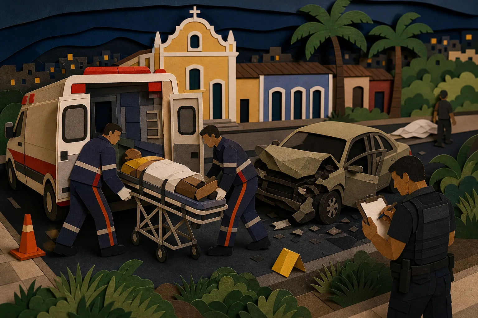 Ferido por arma branca morre em batida durante socorro em Cruz das Almas