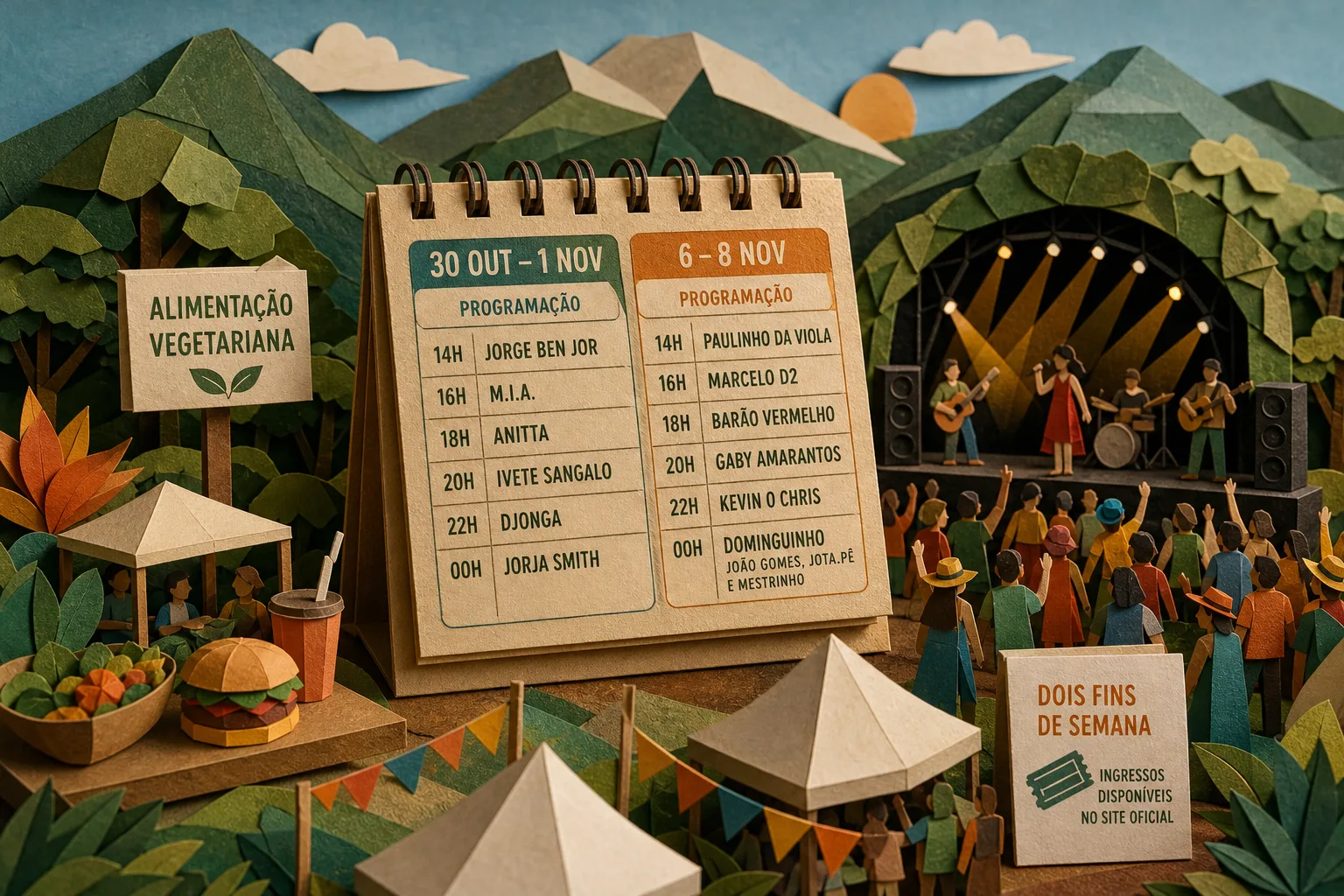 Festival em Itaipava anuncia programação e horários dos palcos para novembro