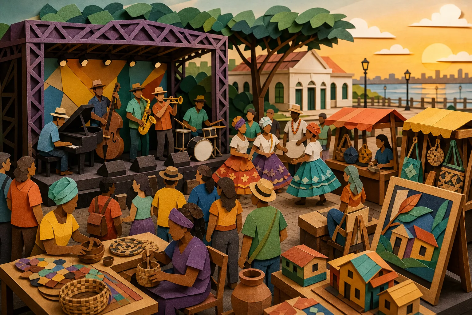Festival gratuito de jazz reúne artistas locais e nacionais no Centro de Macapá