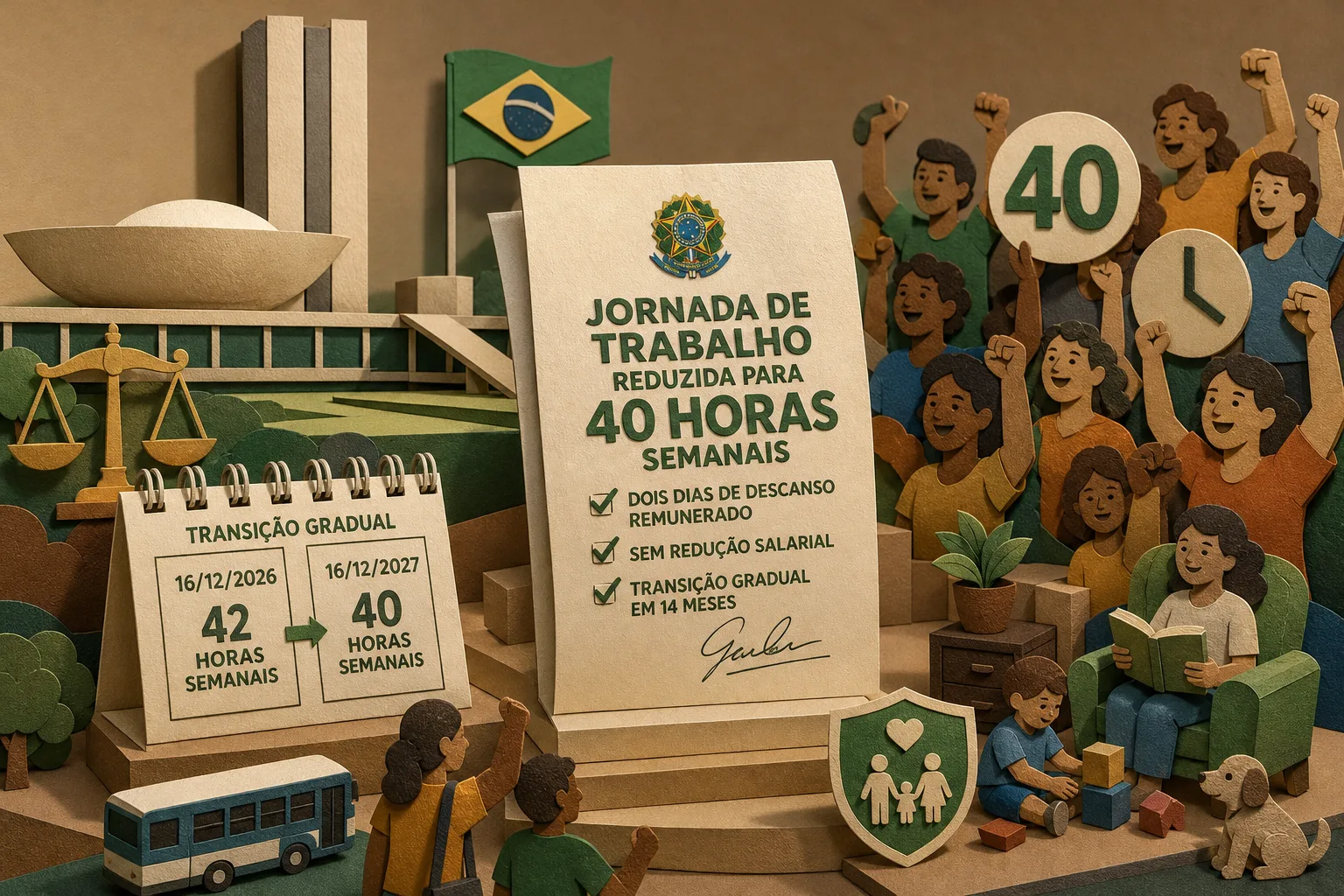 Fim da escala 6x1: Congresso promulga emenda que reduz jornada para 40 horas