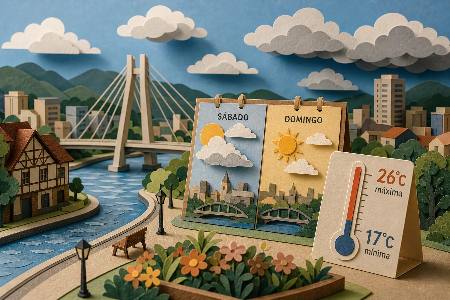 Fim de semana em Joinville começa com variação de nuvens e termômetros até 26°C