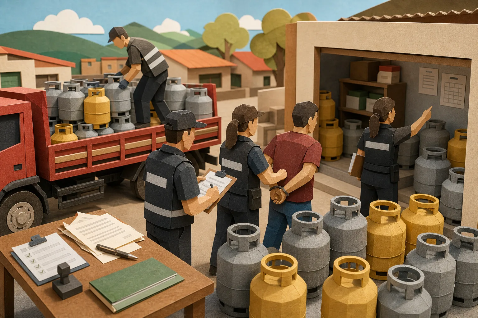 Fiscalização contra venda clandestina de gás recolhe 36 recipientes no Agreste paraibano