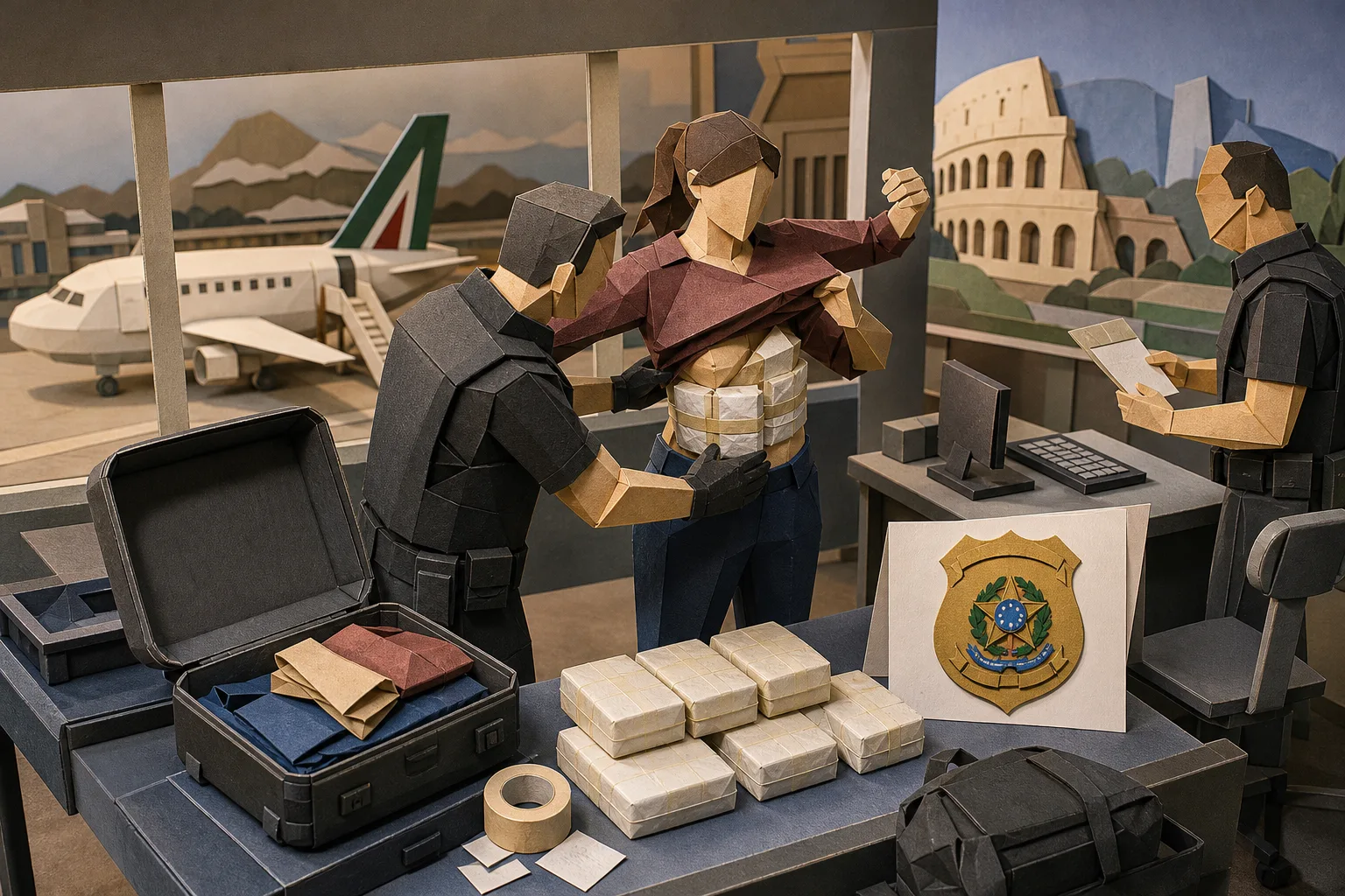 Fiscalização da PF impede embarque de passageira com entorpecentes no Galeão
