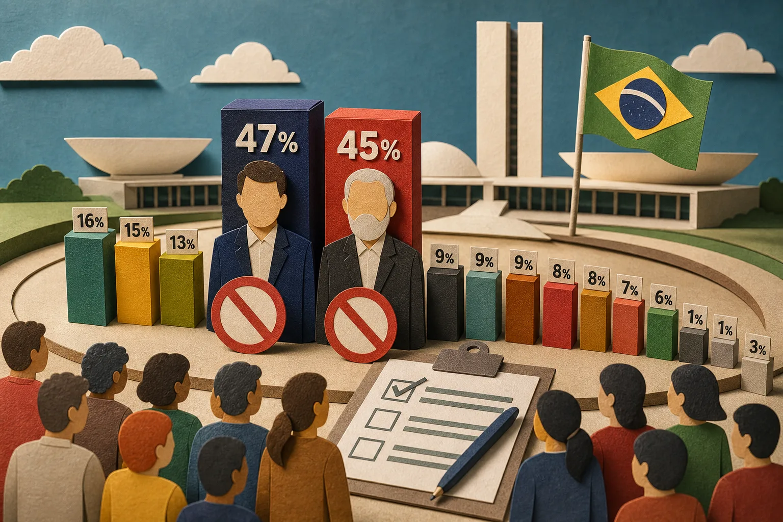 Flávio Bolsonaro e Lula lideram índices de rejeição para a disputa presidencial