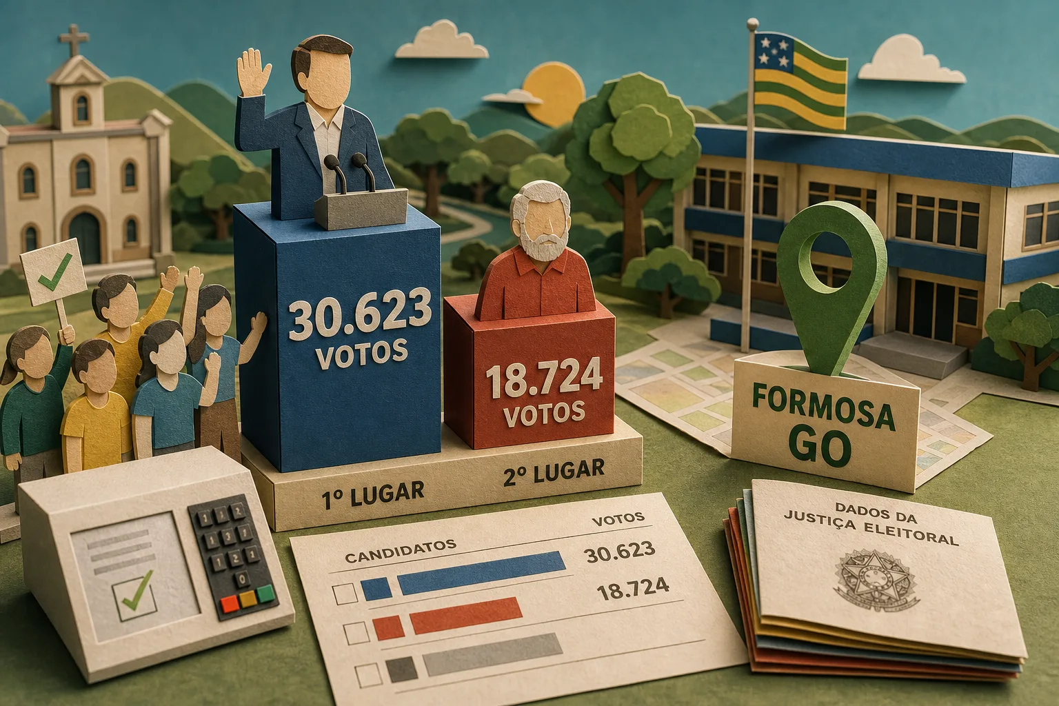 Flavio Bolsonaro fica em primeiro lugar na disputa presidencial em Formosa (GO)