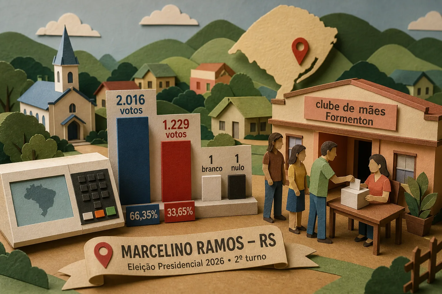 Flávio Bolsonaro lidera disputa presidencial em Marcelino Ramos no RS