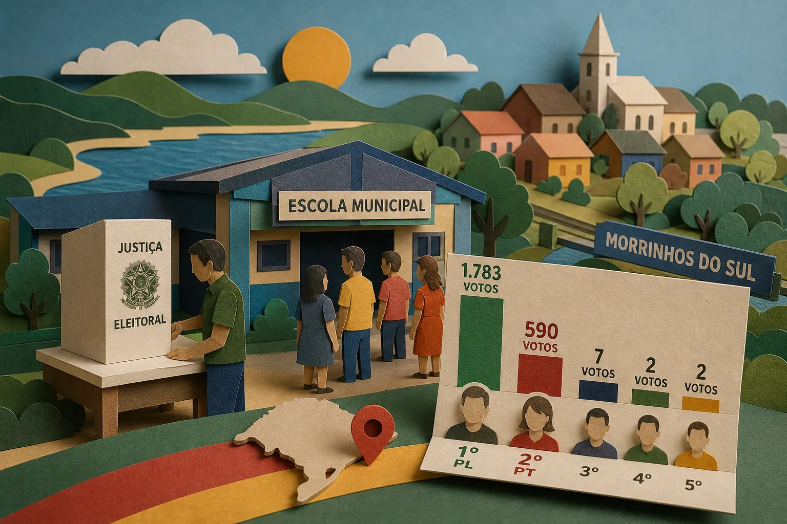Flavio Bolsonaro lidera votação para a Presidência em Morrinhos do Sul (RS)