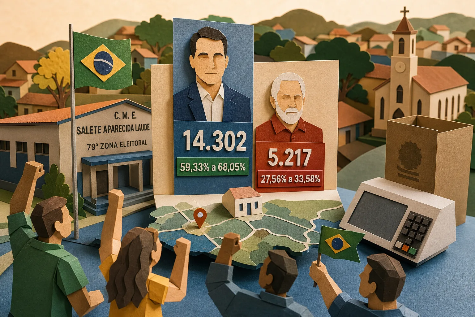 Flavio Bolsonaro lidera votação para presidente em Novo Horizonte (SP)