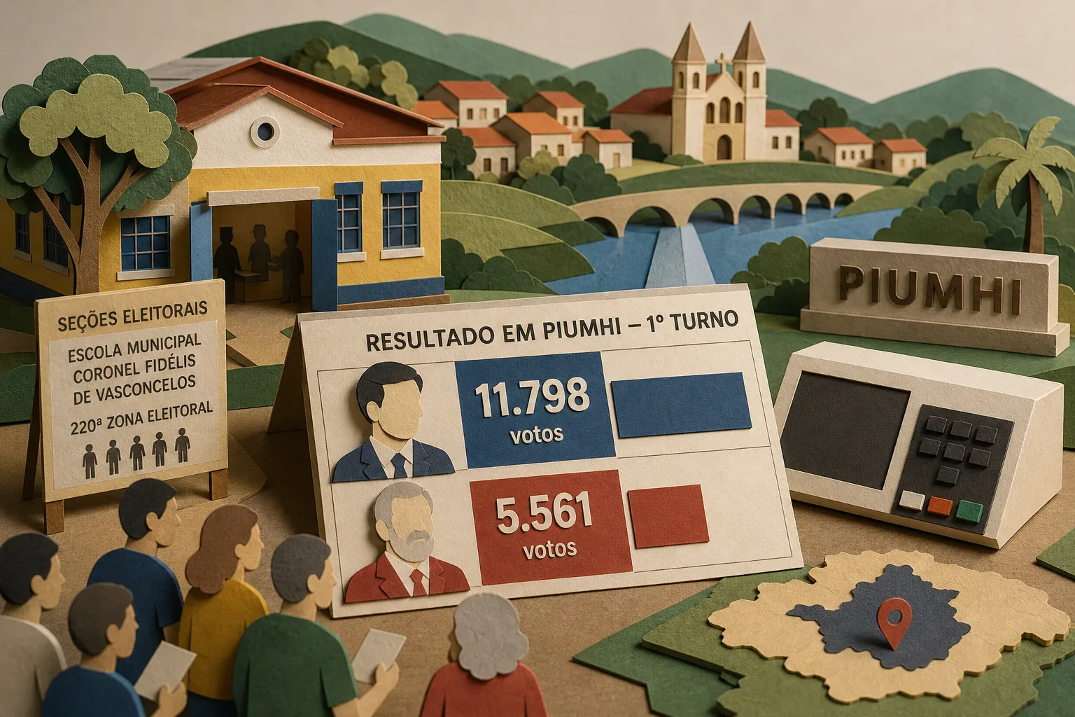 Flavio Bolsonaro lidera votação para presidente em Piumhi no primeiro turno