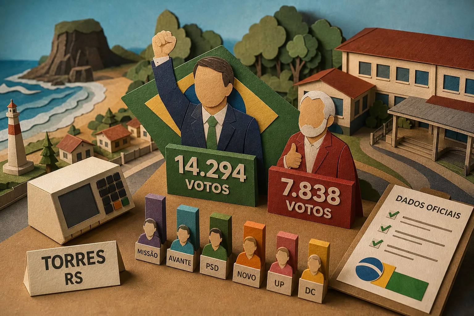 Flavio Bolsonaro lidera votação para presidente no município de Torres