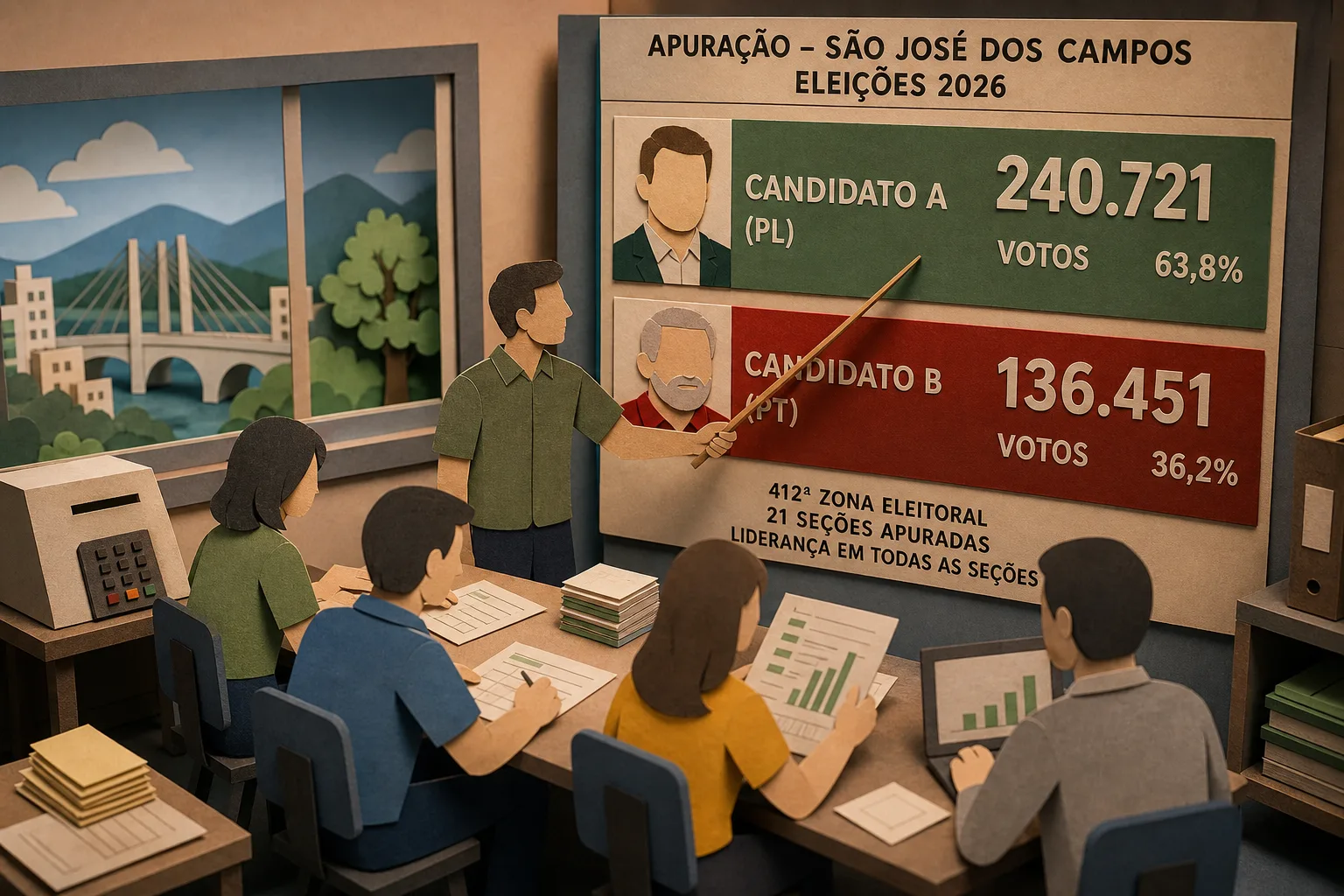 Flavio Bolsonaro lidera votos para presidente em São José dos Campos
