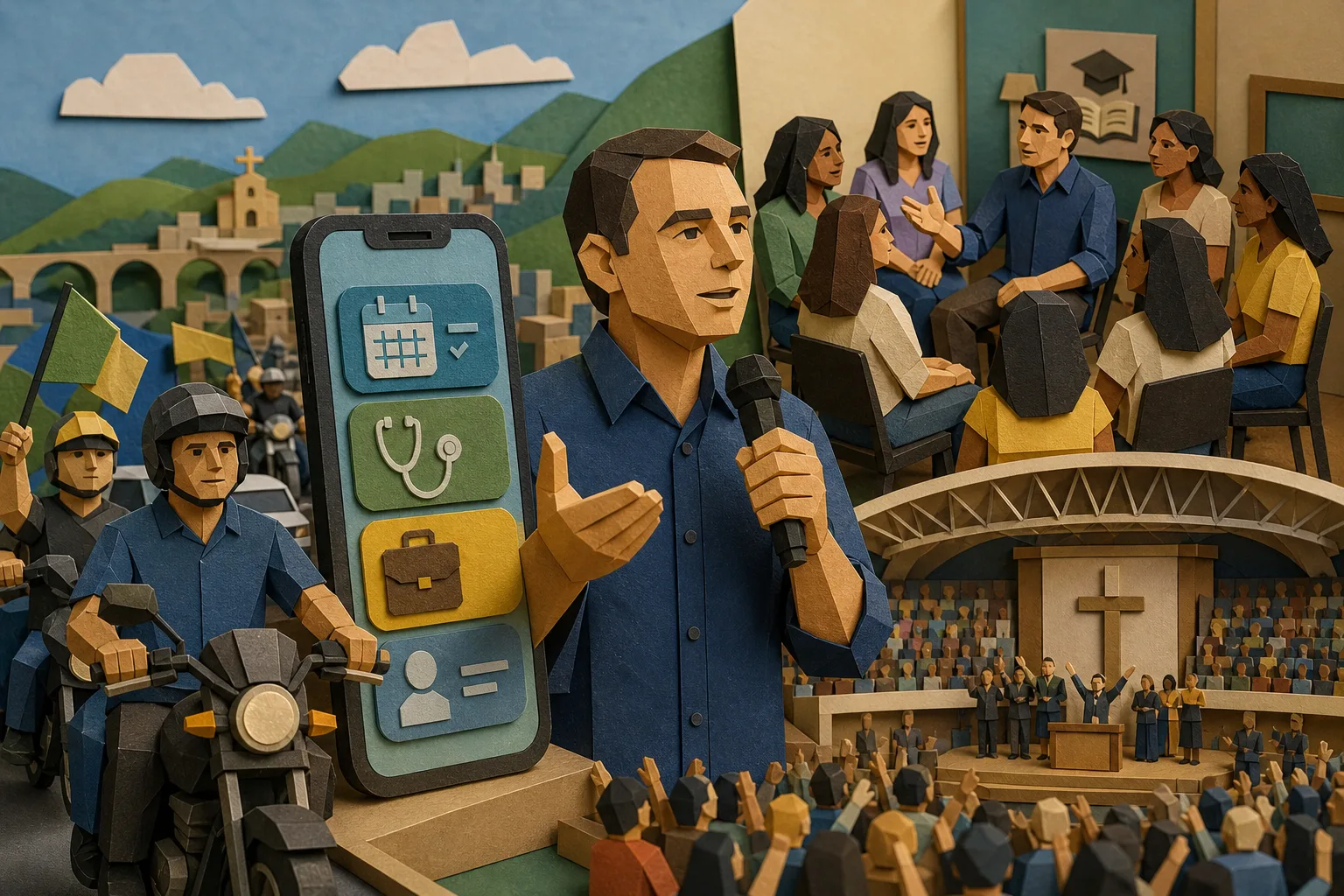 Flávio Bolsonaro propõe plataforma digital e defende reforma curricular no Rio