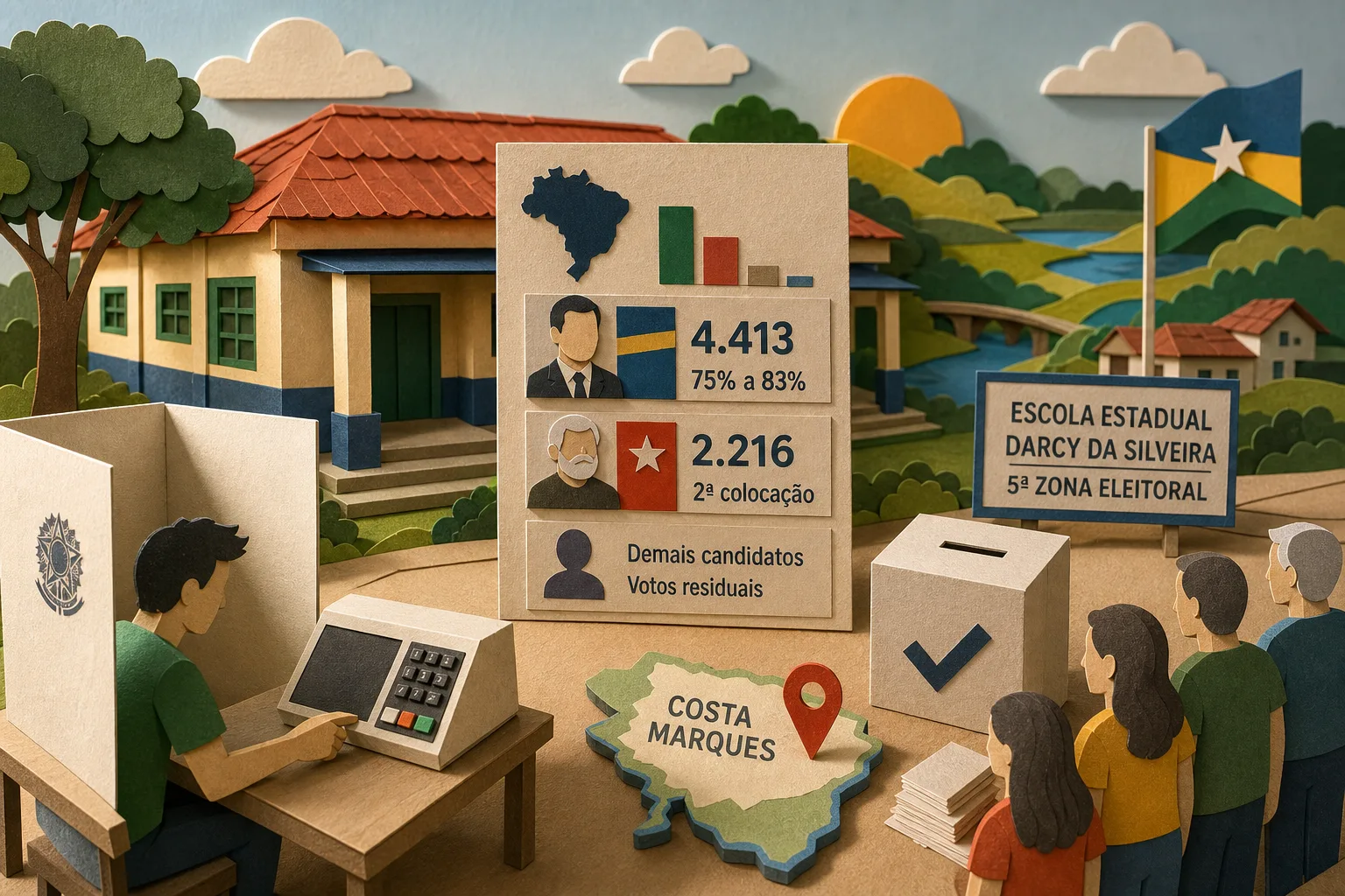Flavio Bolsonaro vence disputa para presidente em Costa Marques com 4,4 mil votos