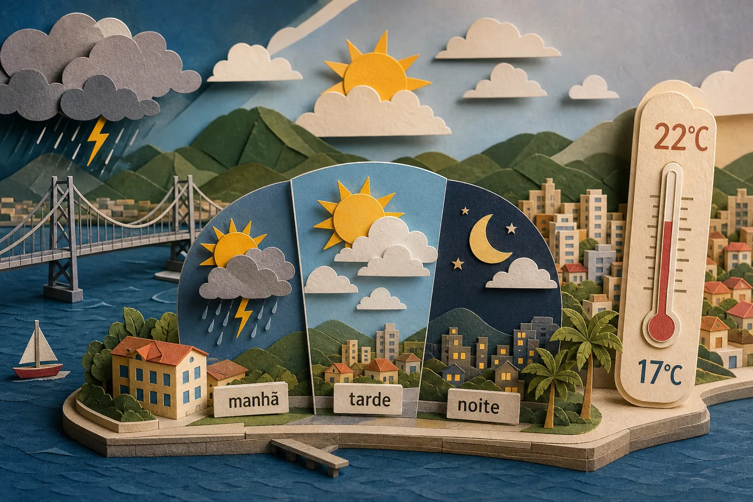 Florianópolis tem sábado de instabilidade matinal e termômetros em 22ºC
