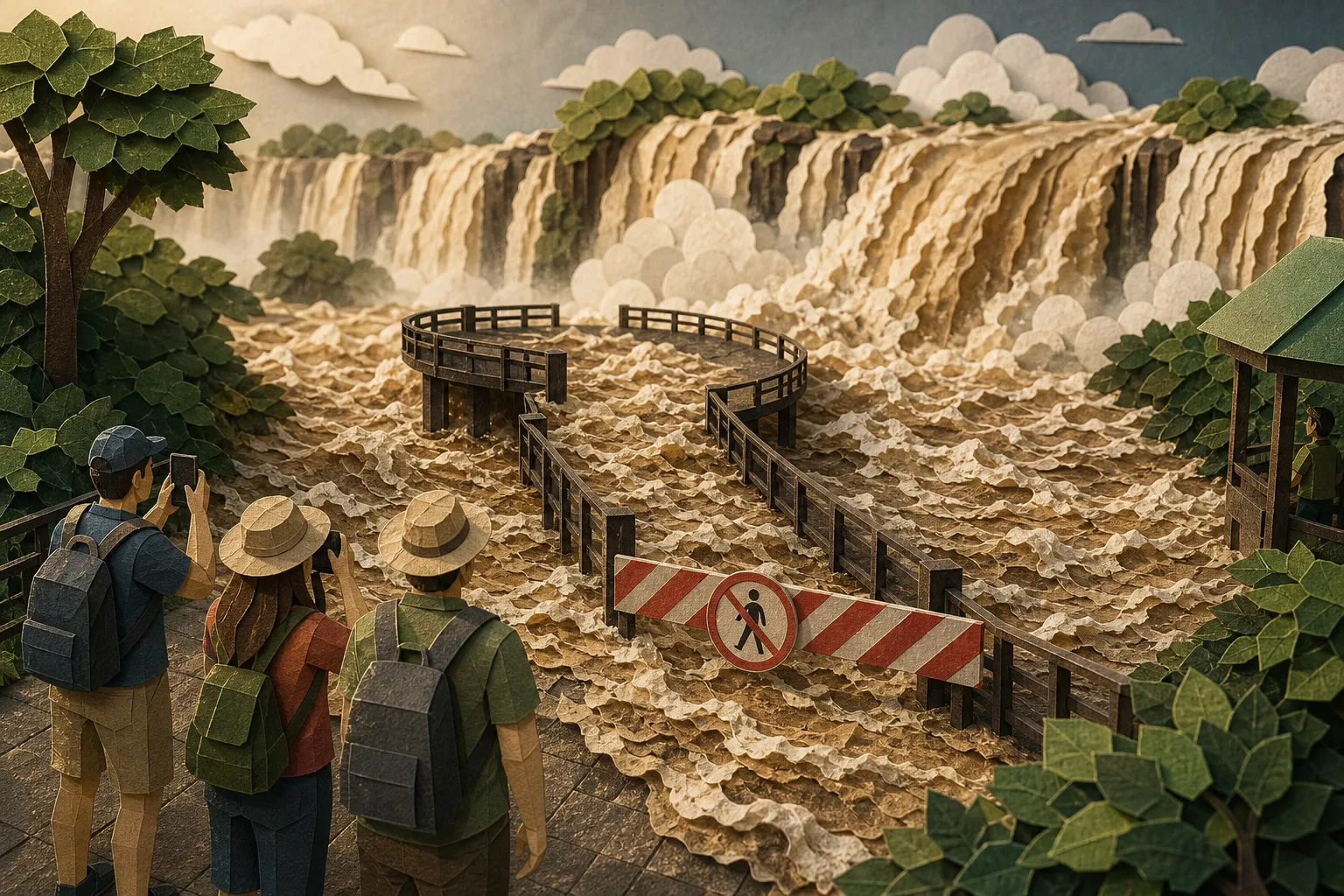Fluxo nas Cataratas do Iguaçu chega a 16 milhões de litros por segundo e bate recorde