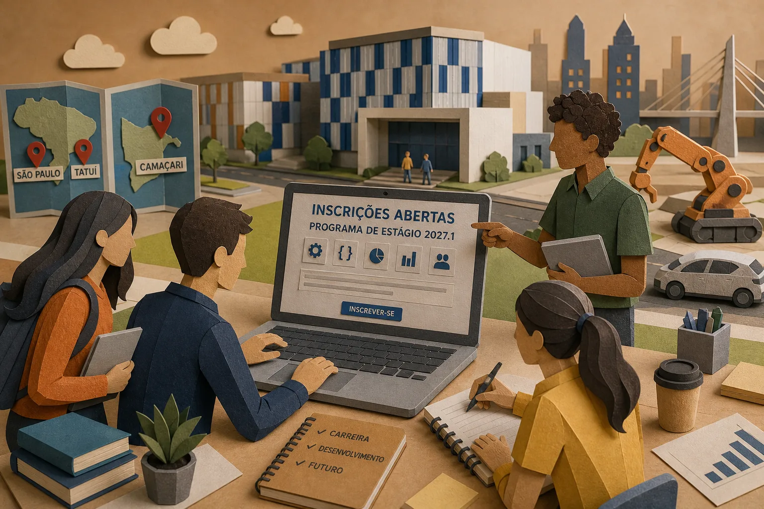 Ford recebe inscrições de estudantes para 40 oportunidades em centros de SP e BA