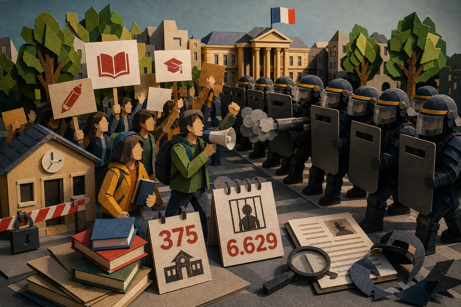 França abre investigações sobre ação policial em protestos estudantis