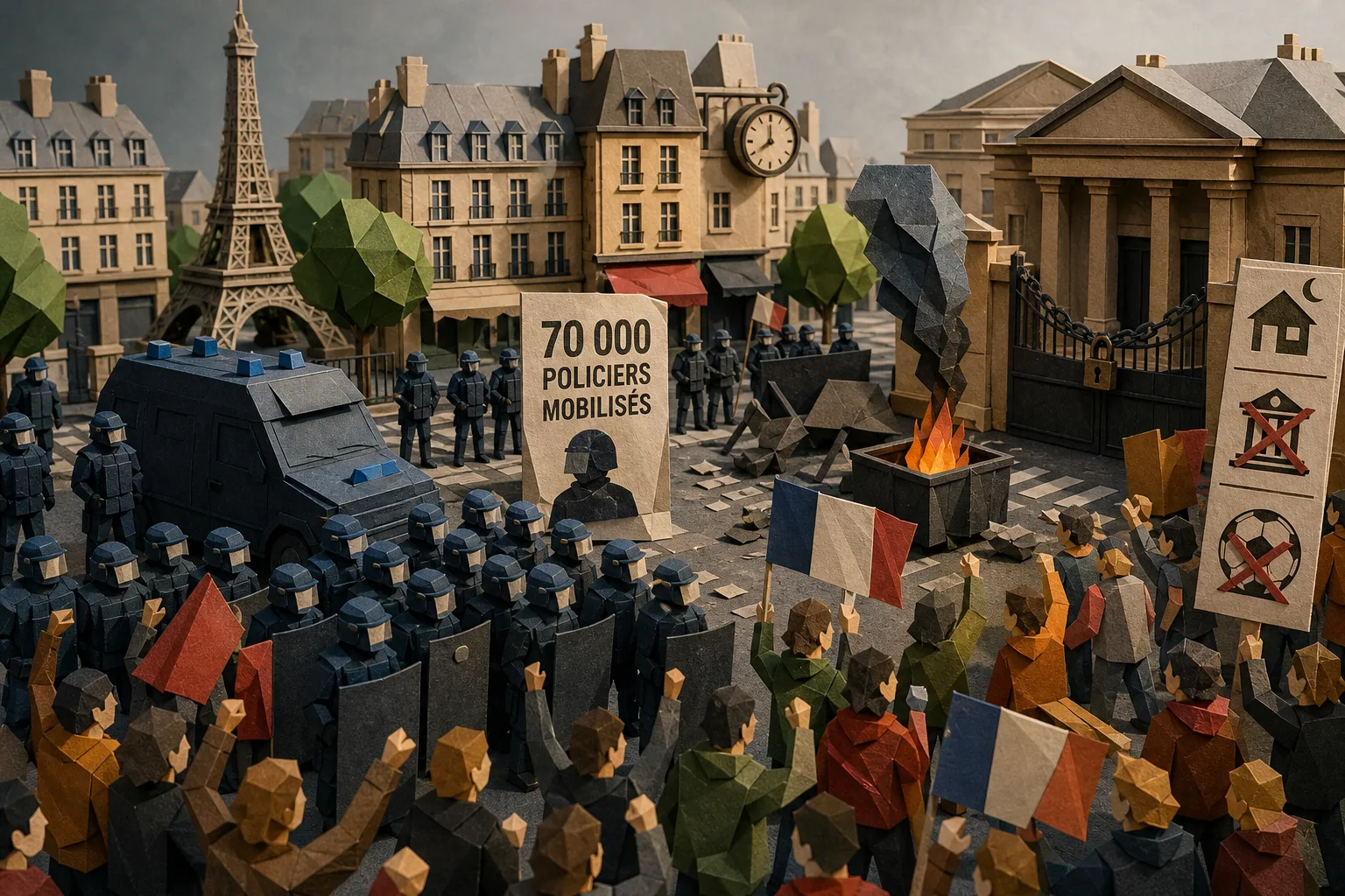 França reforça segurança com 70 mil policiais diante de nova onda de protestos