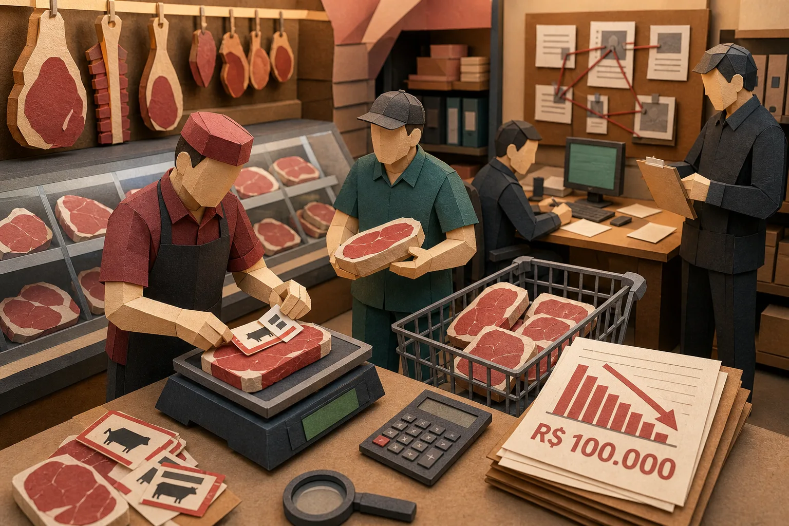 Fraude na pesagem de carnes nobres gera prejuízo de R$ 100 mil a mercado baiano
