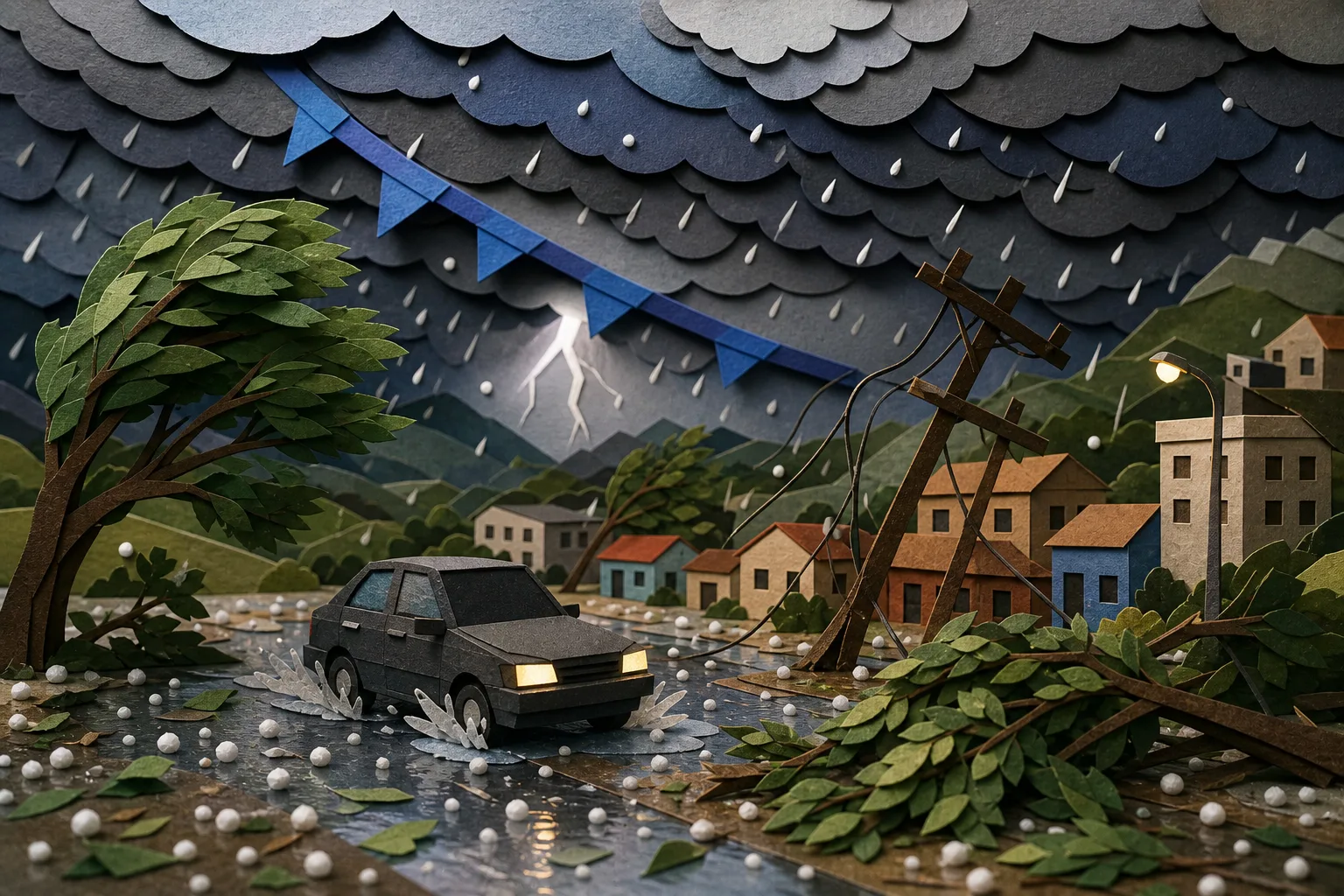 Frente fria provoca risco de temporais e granizo em 31 cidades mineiras