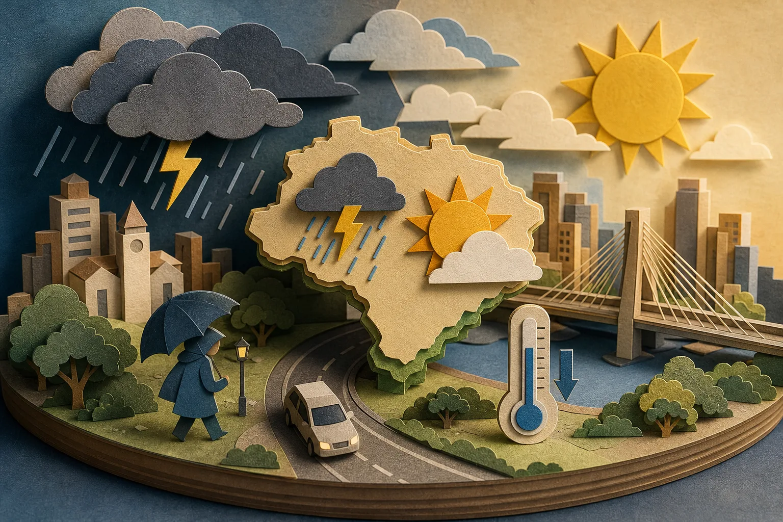 Frente fria traz instabilidade e derruba as temperaturas na região de Campinas