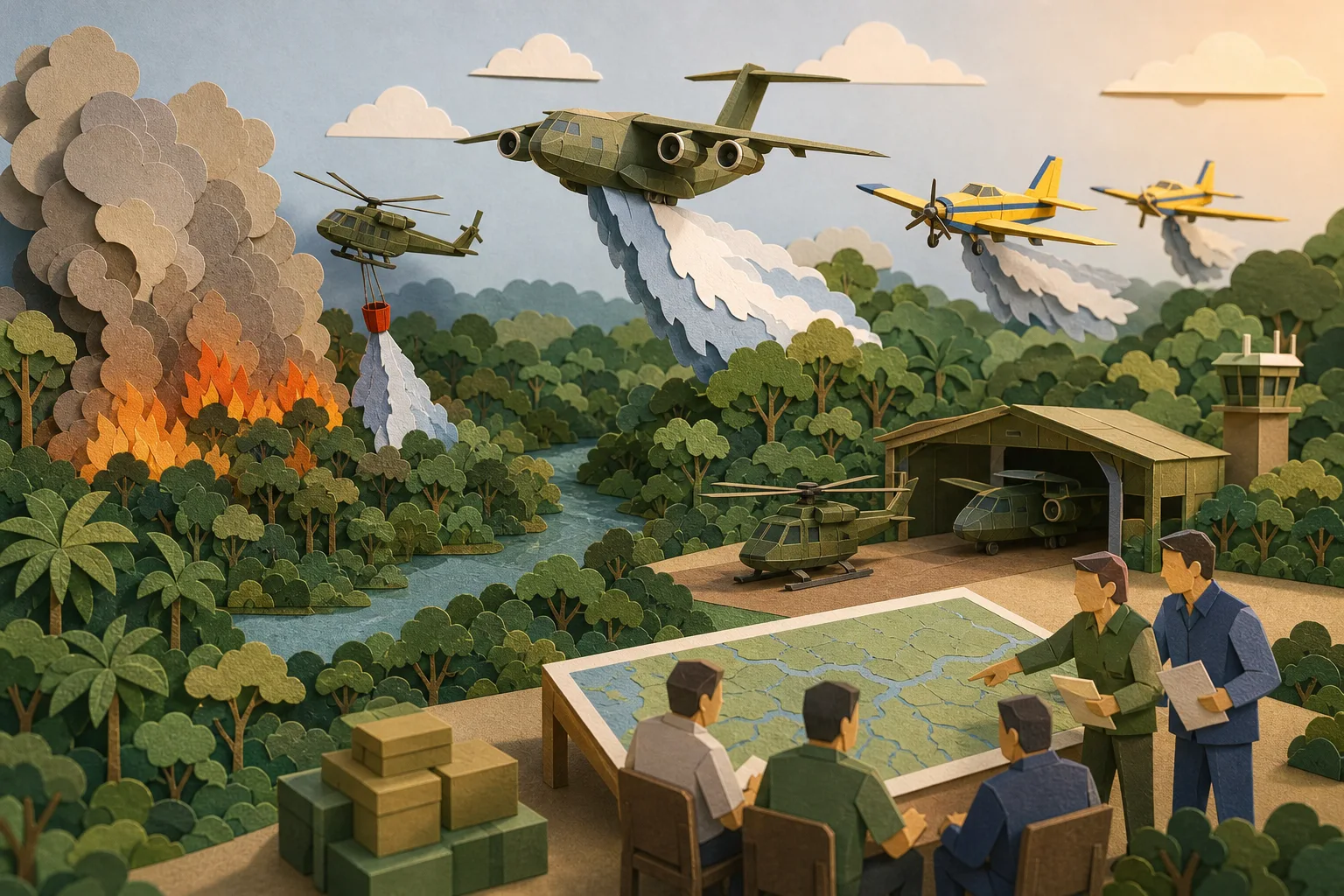 Frota aérea de combate às queimadas no Amazonas ganha reforço com novos aviões