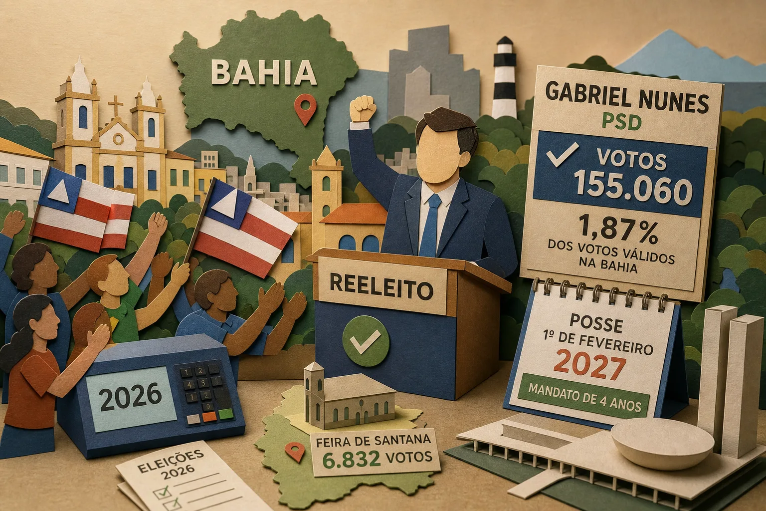 Gabriel Nunes conquista reeleição para a Câmara dos Deputados pela Bahia