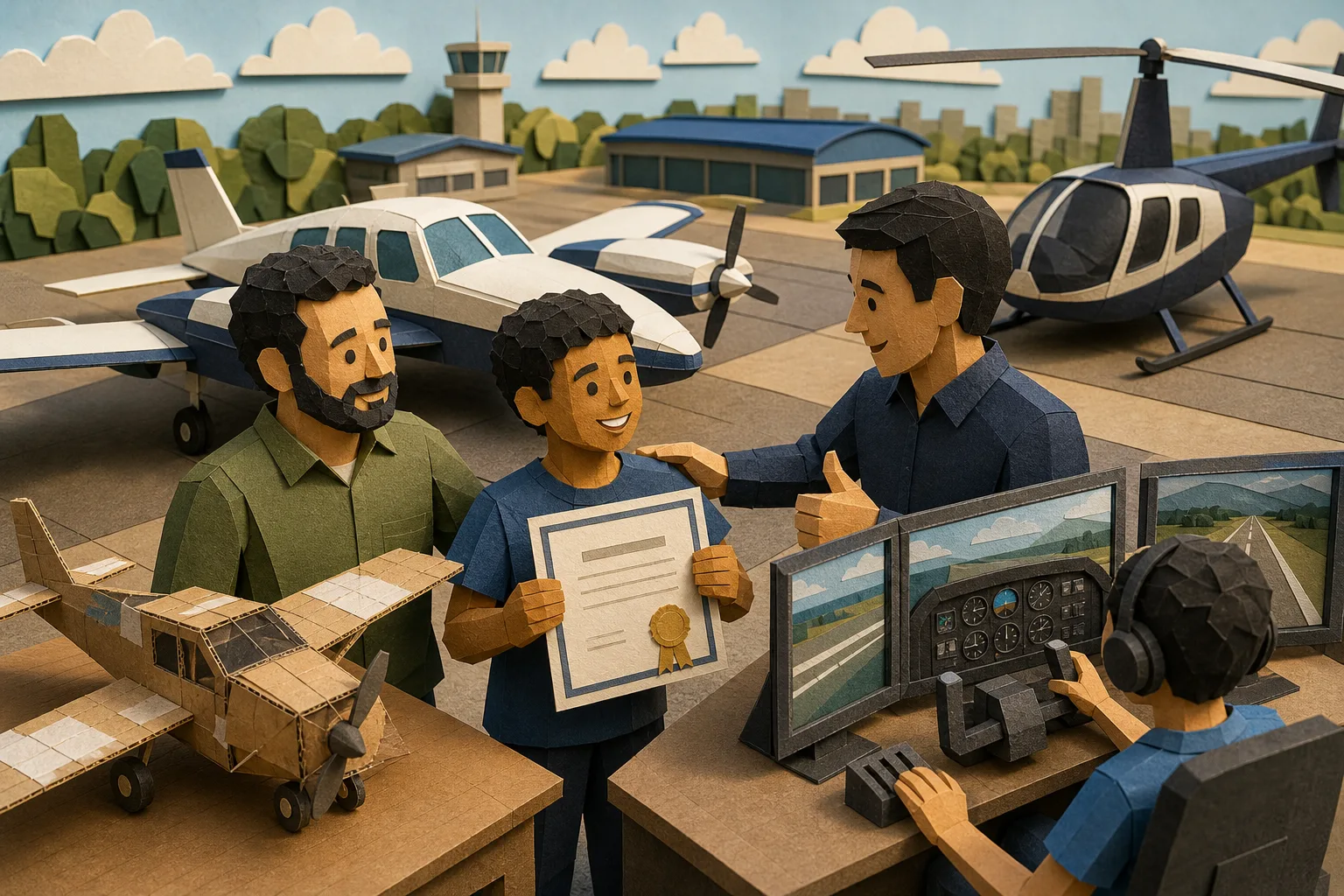 Garoto de 12 anos que fez avião com recicláveis ganha voos reais em Goiânia