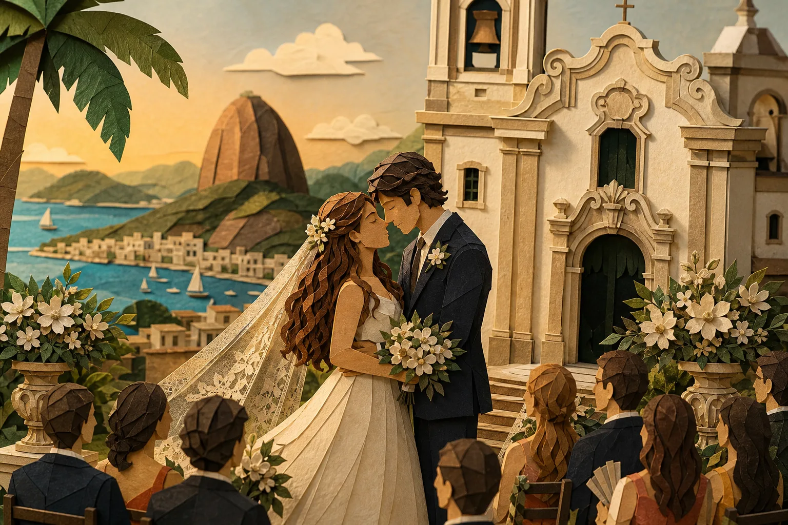 Giulia Be e Conor Kennedy celebram casamento religioso no Rio de Janeiro