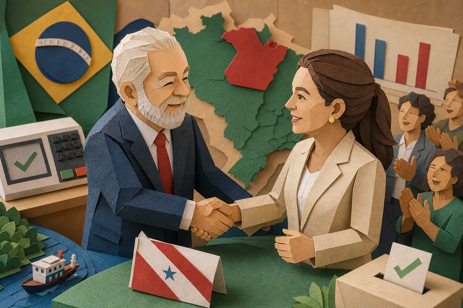 Governadora do Pará cumprimenta Luiz Inácio Lula da Silva por vitória nas urnas