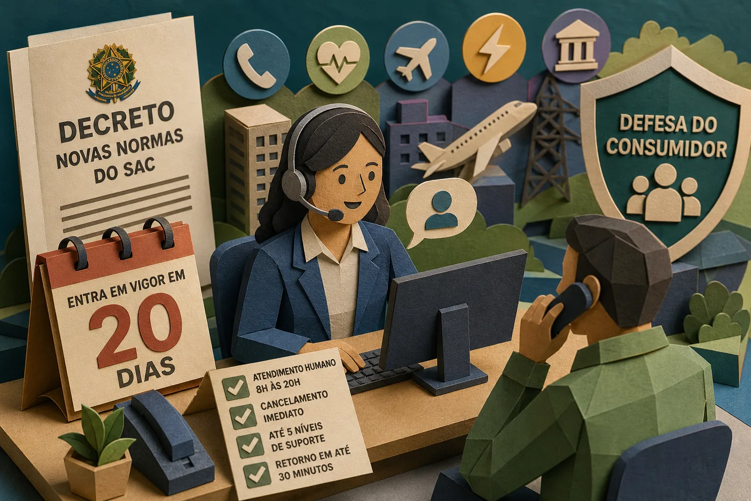 Governo atualiza normas do SAC e exige atendimento pessoal obrigatório