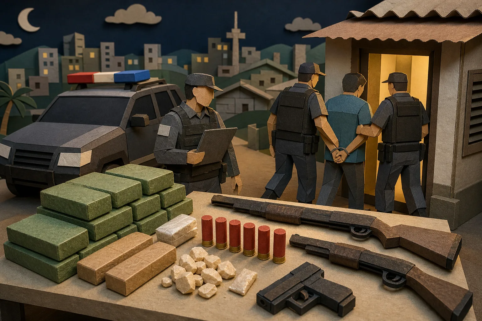 Governo de AL demite agente de segurança flagrado com arsenal e drogas em Maceió
