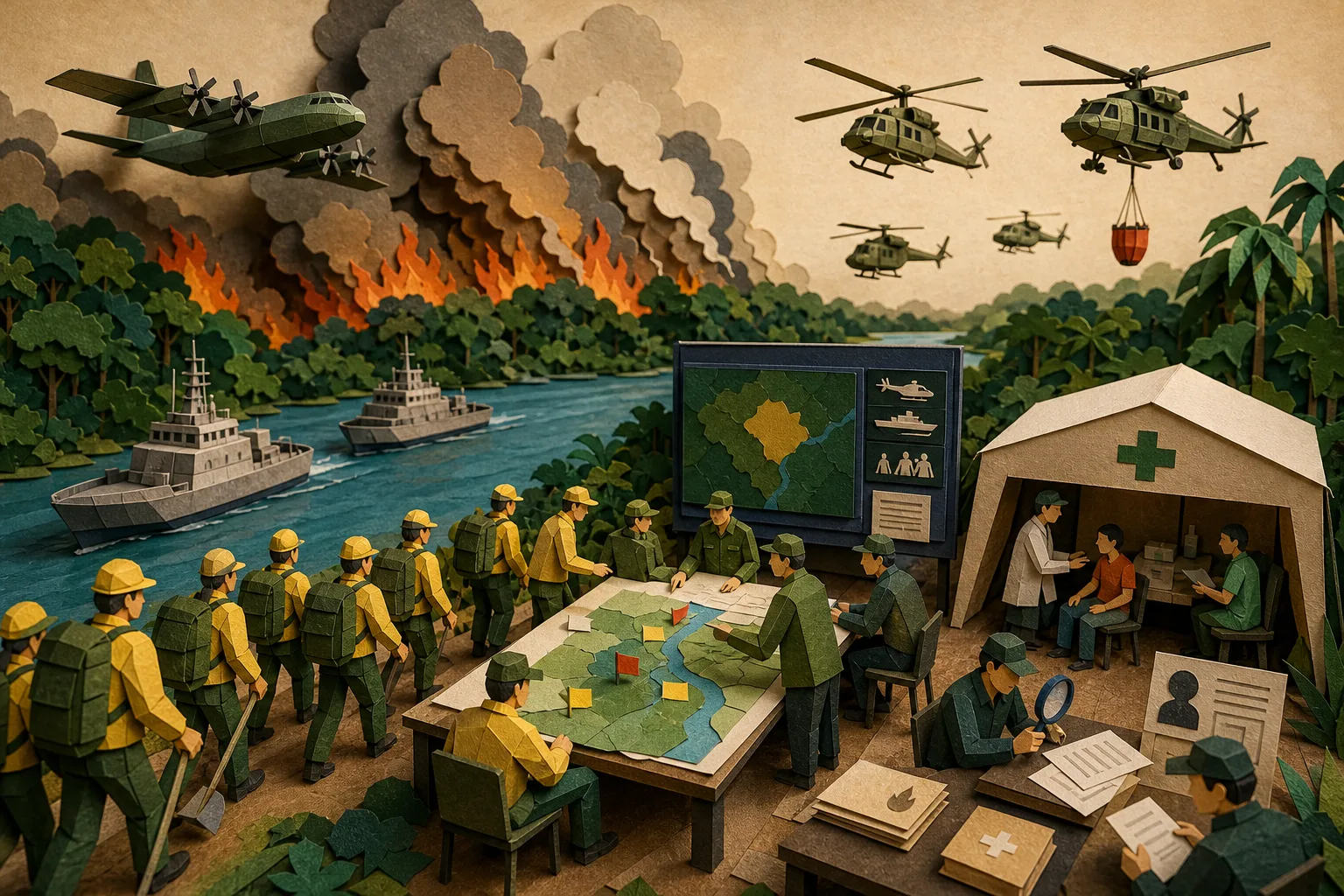 Governo federal reforça contingente e frota contra incêndios no Amazonas