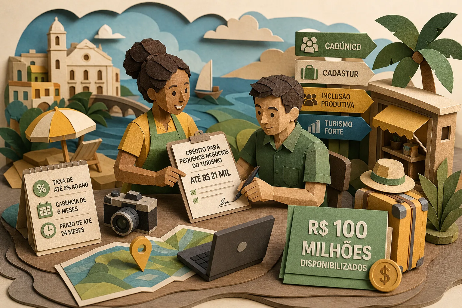 Governo libera financiamento de até R$ 21 mil para pequenos negócios do turismo