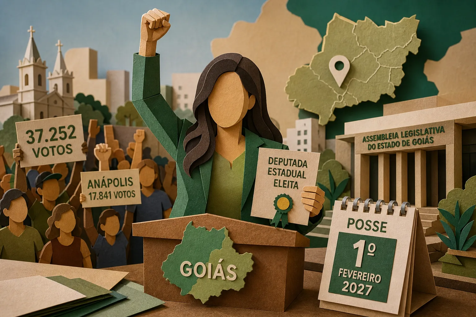 Graciele da Arte Trigo conquista vaga na Assembleia Legislativa de Goiás