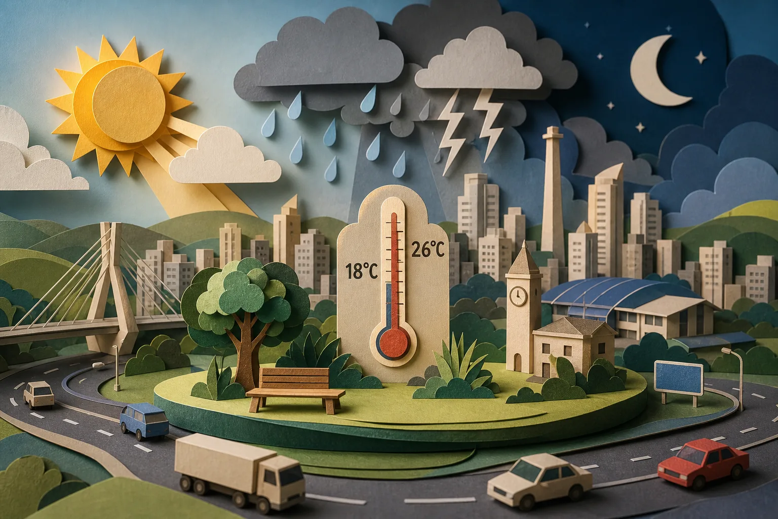 Guarulhos tem quarta-feira de sol com pancadas de chuva e máxima de 26°C