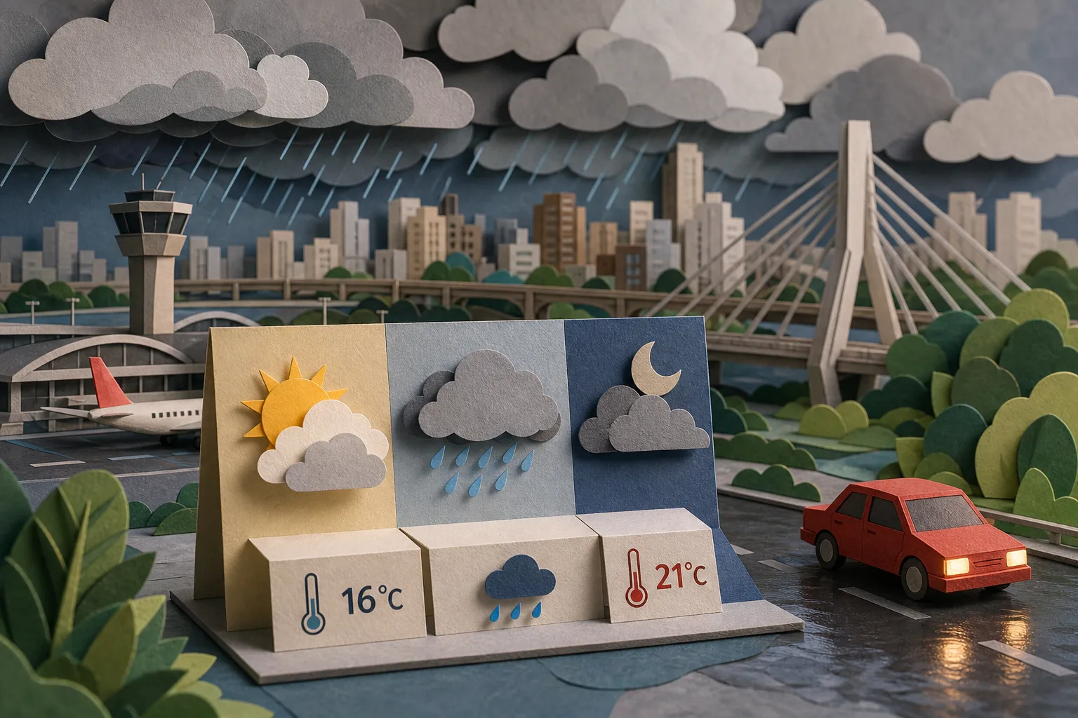 Guarulhos tem sexta-feira de céu encoberto e previsão de chuva a partir da tarde