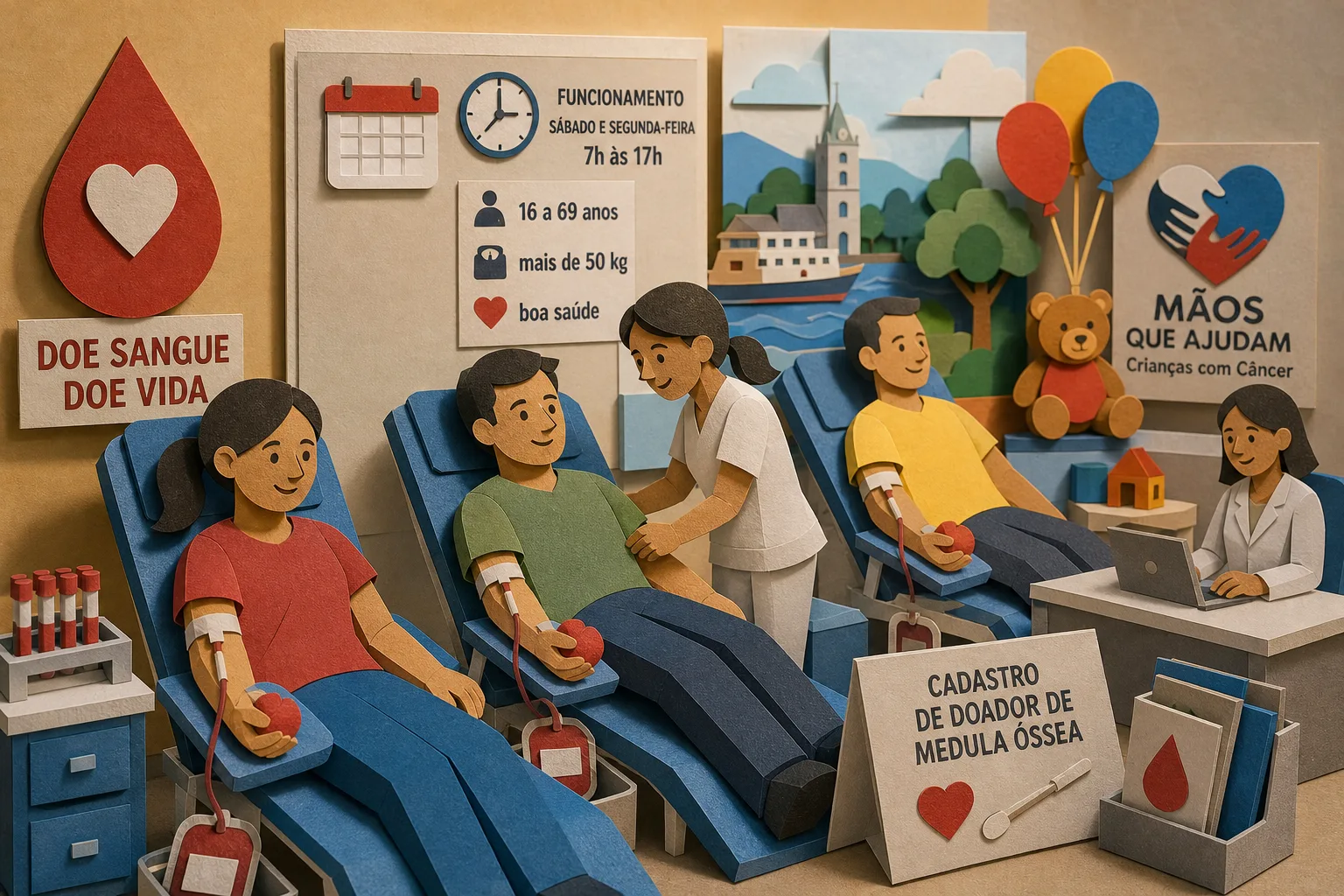 Hemopa de Santarém promove ação no feriado para repor estoques de sangue