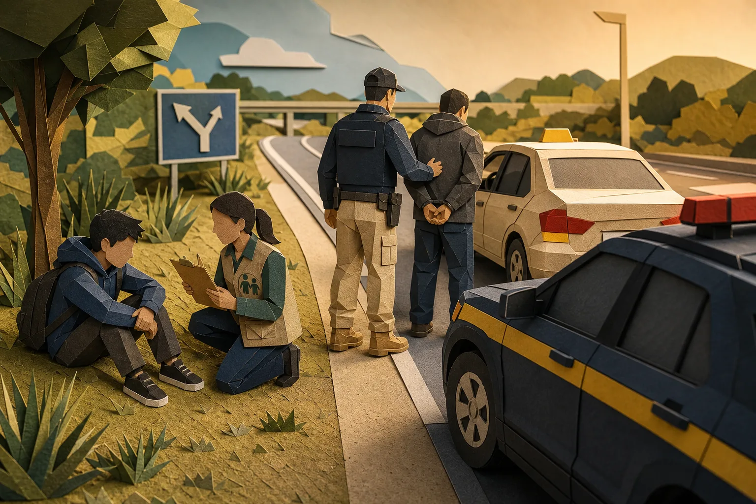 Homem abandona filho de 15 anos em rodovia no RS e acaba preso pela PRF
