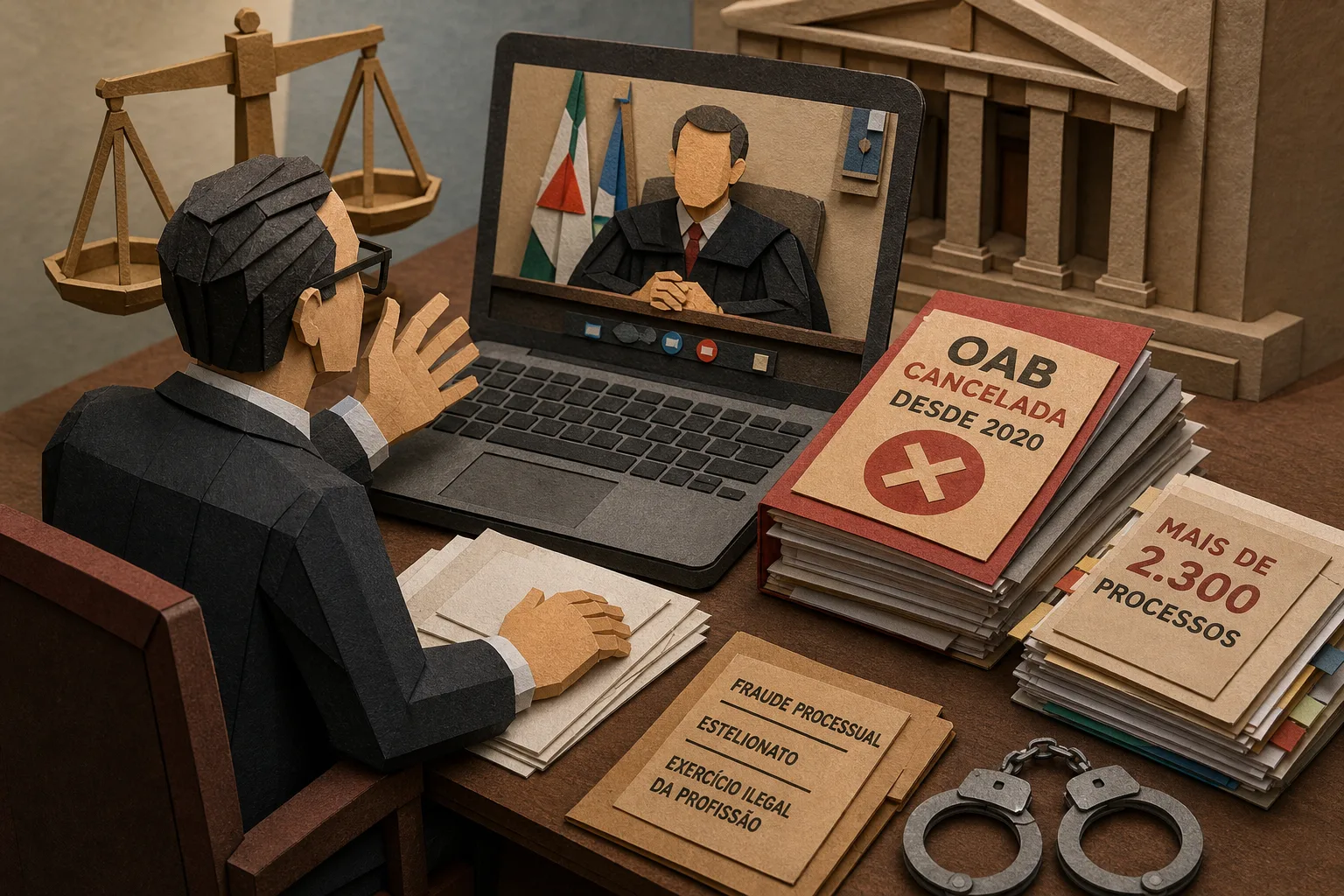 Homem com OAB cancelada é detido ao realizar sustentação oral na Justiça mineira