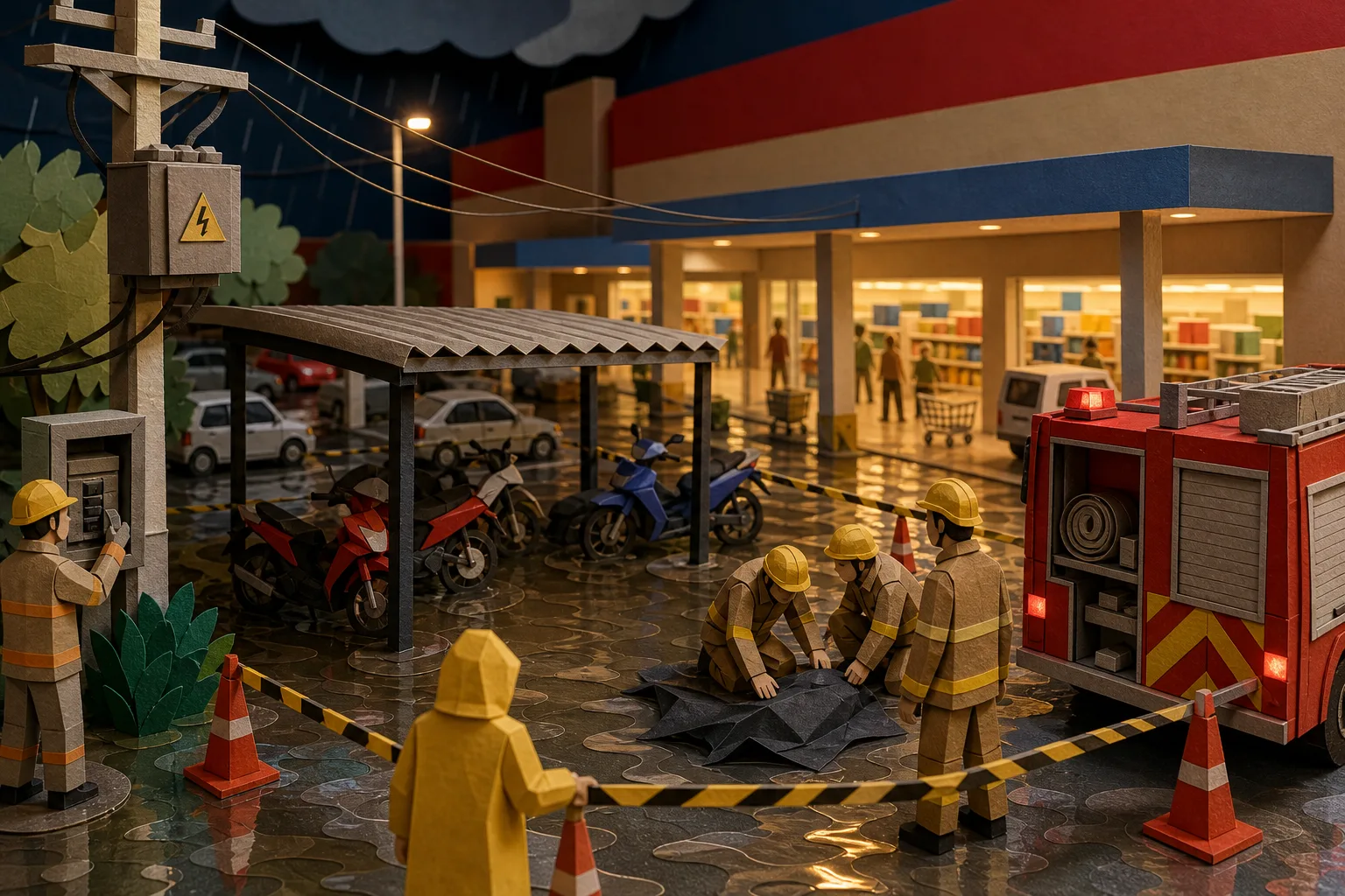 Homem de 23 anos sofre descarga elétrica fatal em pátio de supermercado de Petrolina