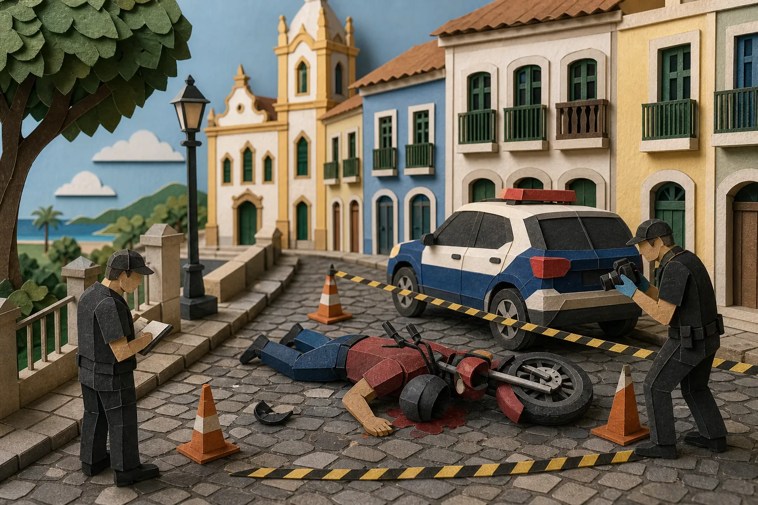 Homem de 35 anos morre baleado enquanto pilotava moto no Sítio Histórico de Olinda