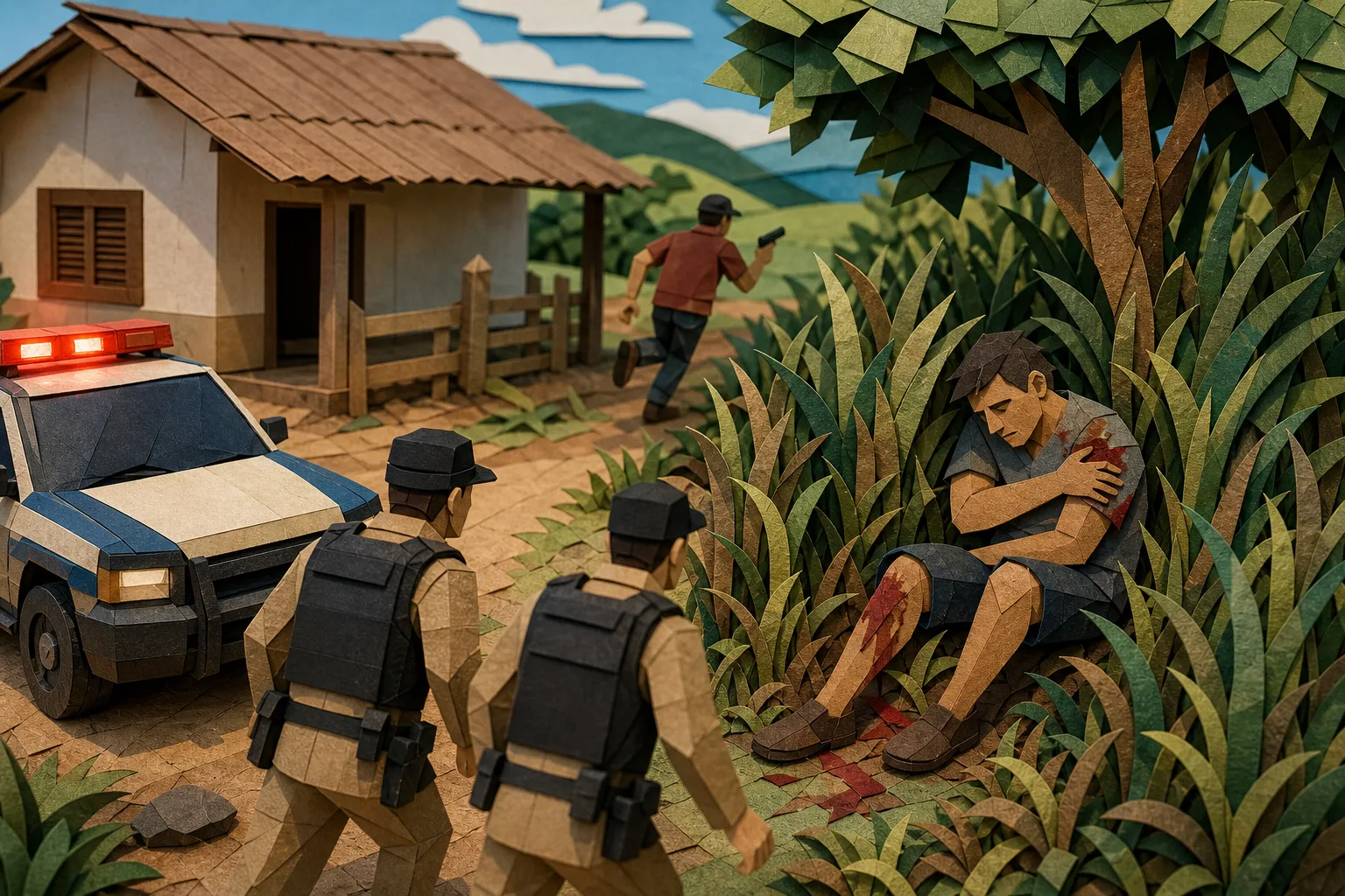 Homem é baleado em Jaíba e se refugia em vegetação para escapar de novos disparos