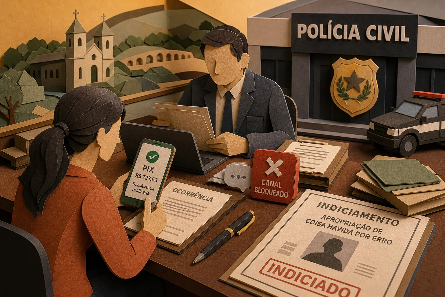 Homem é indiciado pela Polícia Civil após reter Pix de R$ 723 enviado por engano em MG