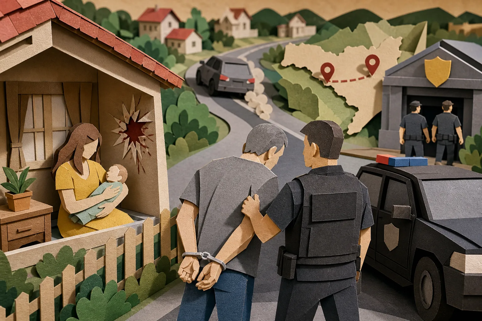 Homem investigado por matar esposa com neto no colo é preso pela Polícia Civil em SC