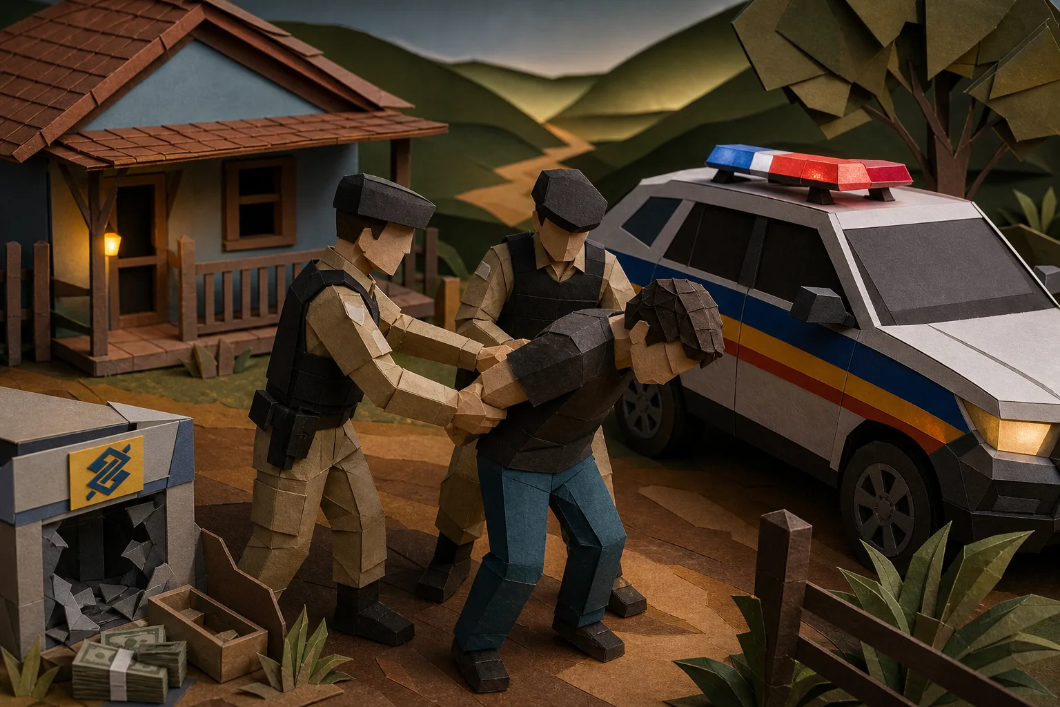 Homem procurado por explosões e roubos a bancos é capturado no interior mineiro
