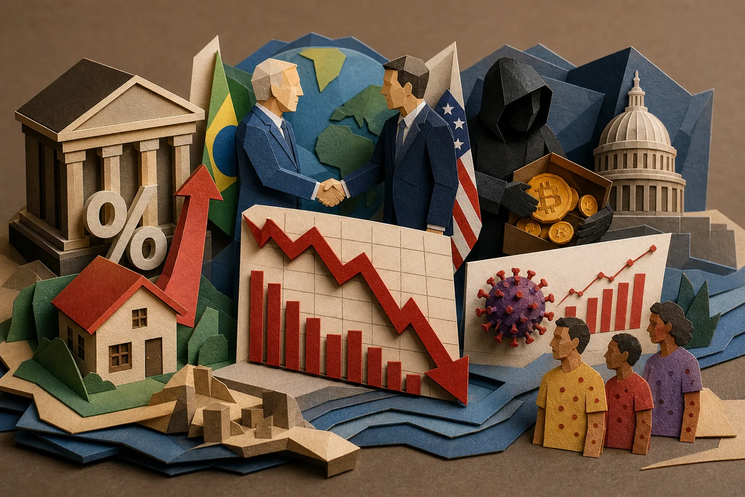 Ibovespa registra forte recuo semanal enquanto bancos elevam juros de imóveis