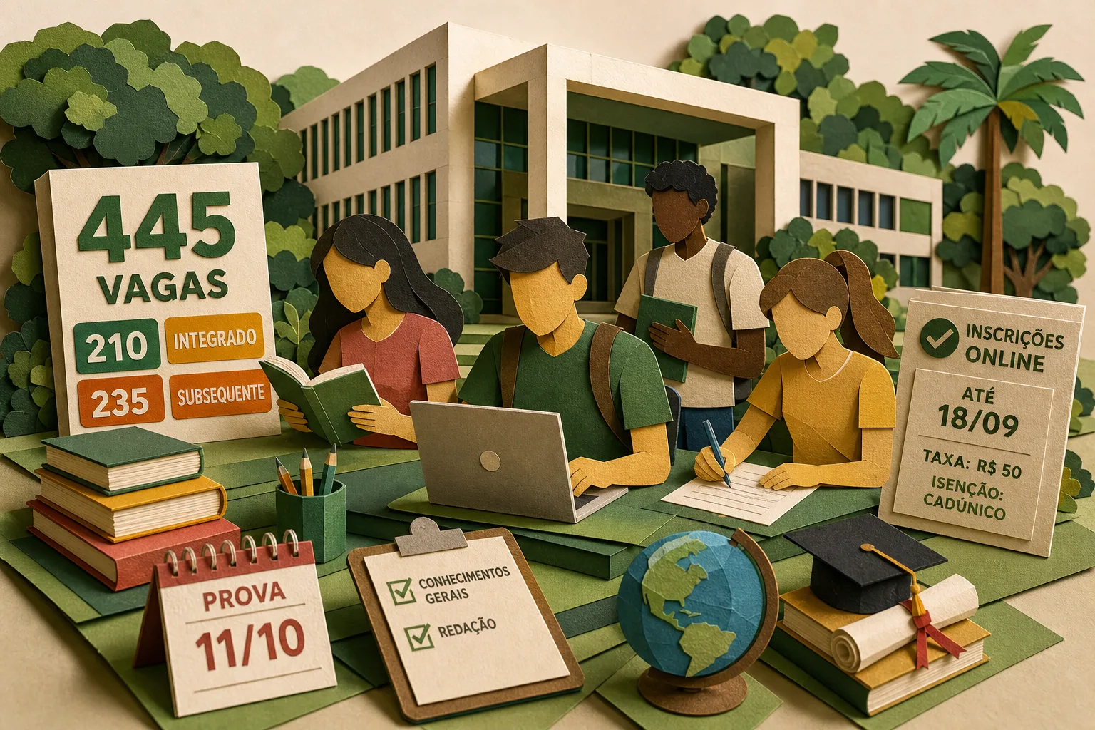 IFCE abre processo seletivo com 445 vagas para ensino técnico na capital cearense