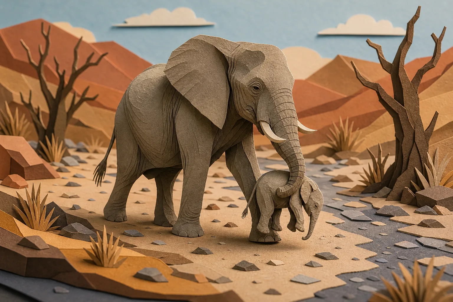 Imagem premiada revela reação de elefante à perda de filhotes no deserto da Namíbia