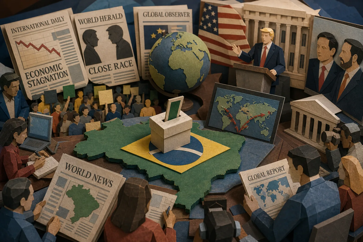 Imprensa global analisa disputa presidencial brasileira e impacto externo